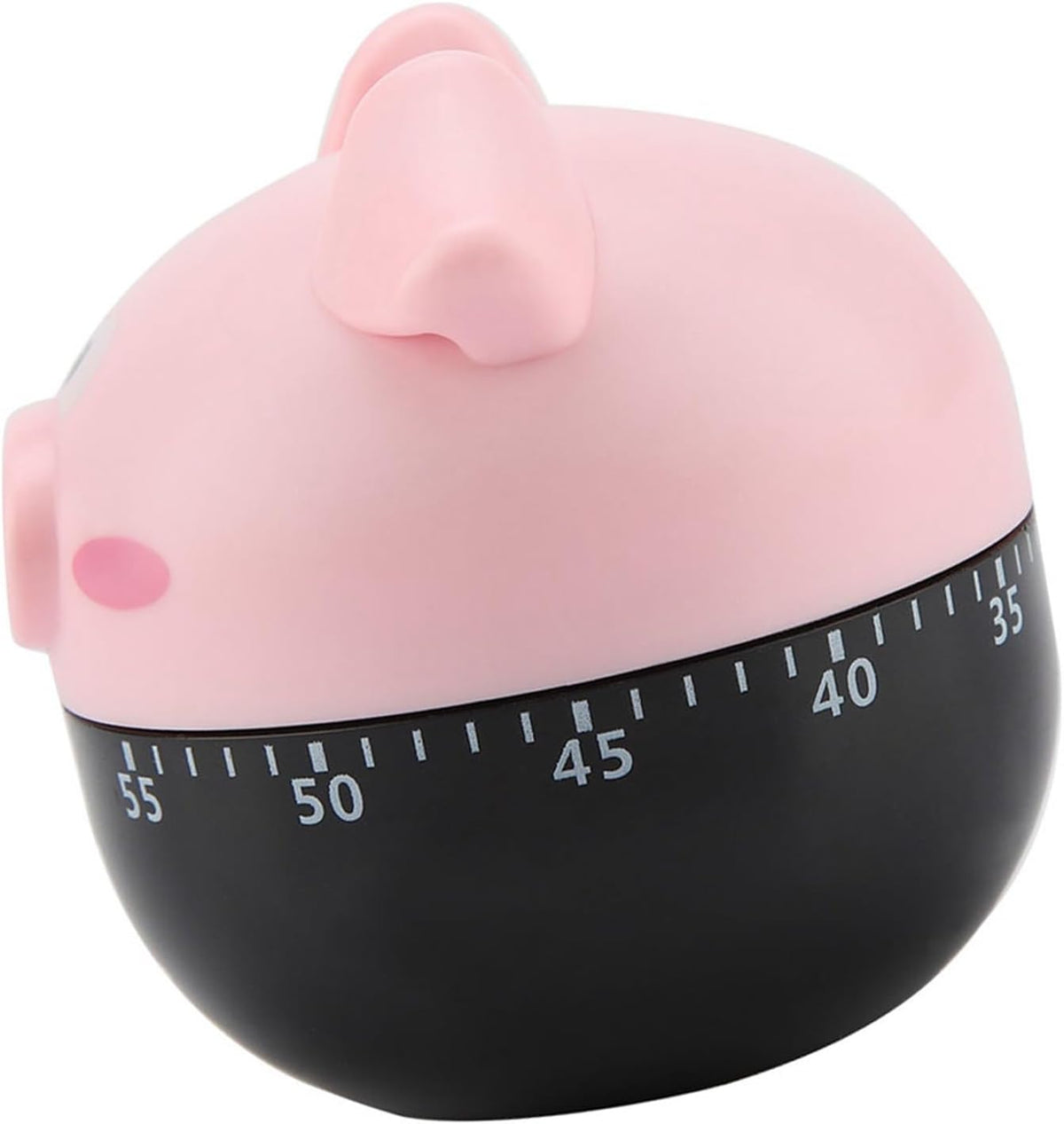 Cute Cartoon Pig Kitchen Timer Mechanical Timers Counters for Cooking Timing Tool Portable Alarm Clock Kitchen Cooking Tool Cooking Mechanical Home Decor Counter (Pink)