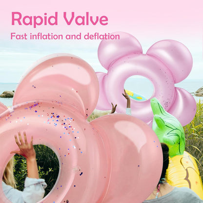 Pool Floats, Inflatable Pool Float, Large Floatie for Bachelorette Party, Swim Tube River Lake Beach Bride Wedding Decor Raft for Adults