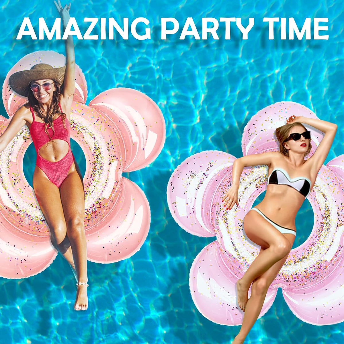 Pool Floats, Inflatable Pool Float, Large Floatie for Bachelorette Party, Swim Tube River Lake Beach Bride Wedding Decor Raft for Adults