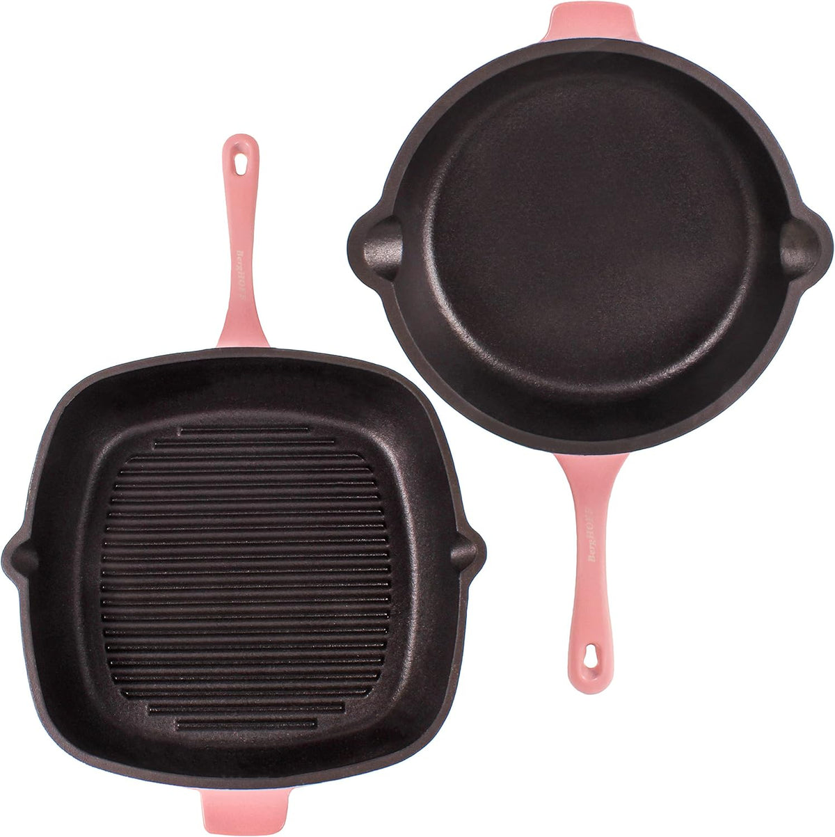 Neo 4Pc Pink Enameled Cast Iron Cookware Set, 3qt Dutch Oven