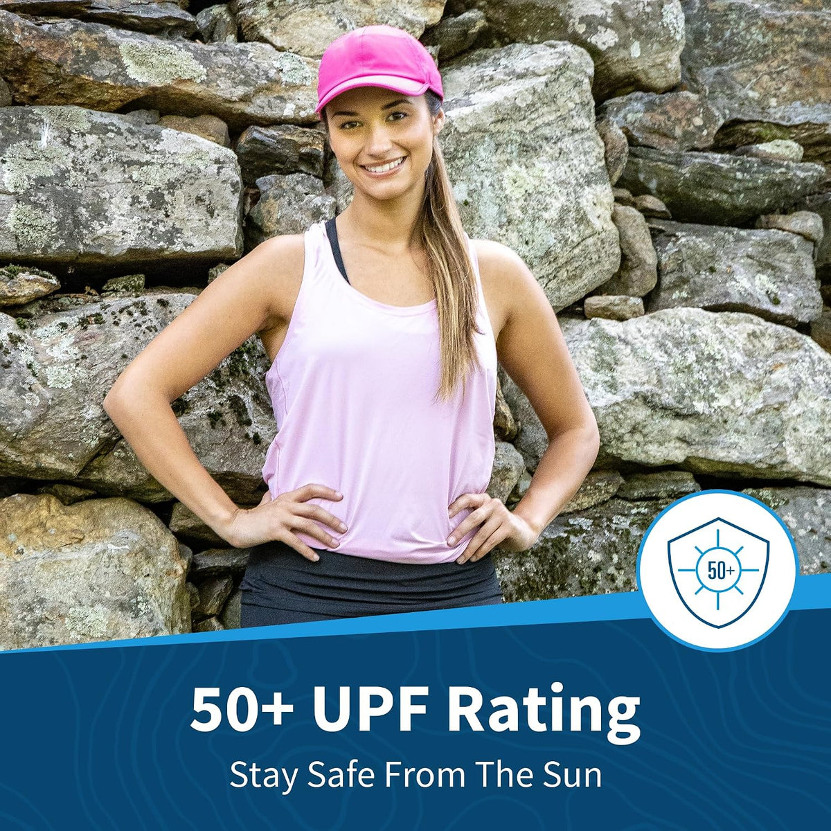 Women's UPF 50 Summer Running Hat, UV Protection Cap