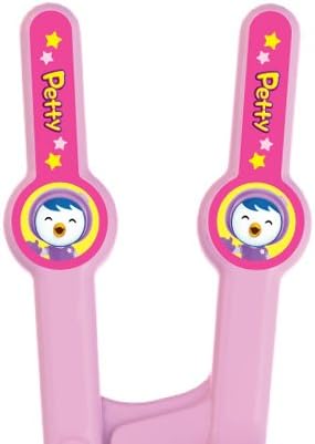 Pororo Edison Training Chopsticks for Right Handed 2 Step, Pink