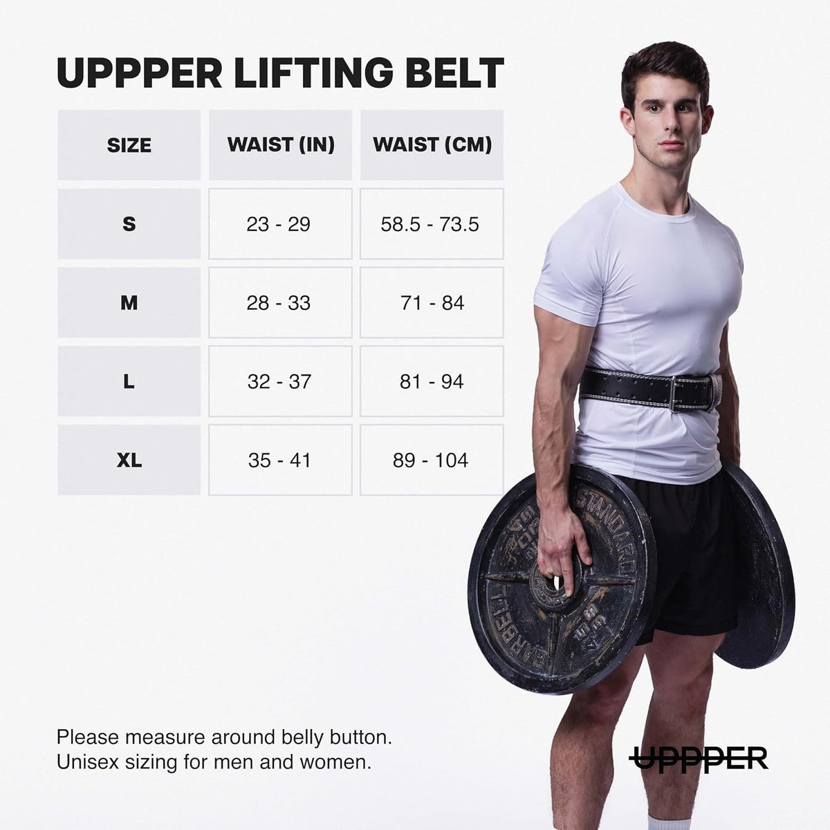 Weight Lifting Belt - Double Prong 4” to 2.5” Tapered Premium Lifting Belt for Men and Women - Ultimate Back Support For Weightlifting and Powerlifting | Premium Fitness Gear
