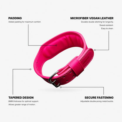 Weight Lifting Belt - Double Prong 4” to 2.5” Tapered Premium Lifting Belt for Men and Women - Ultimate Back Support For Weightlifting and Powerlifting | Premium Fitness Gear