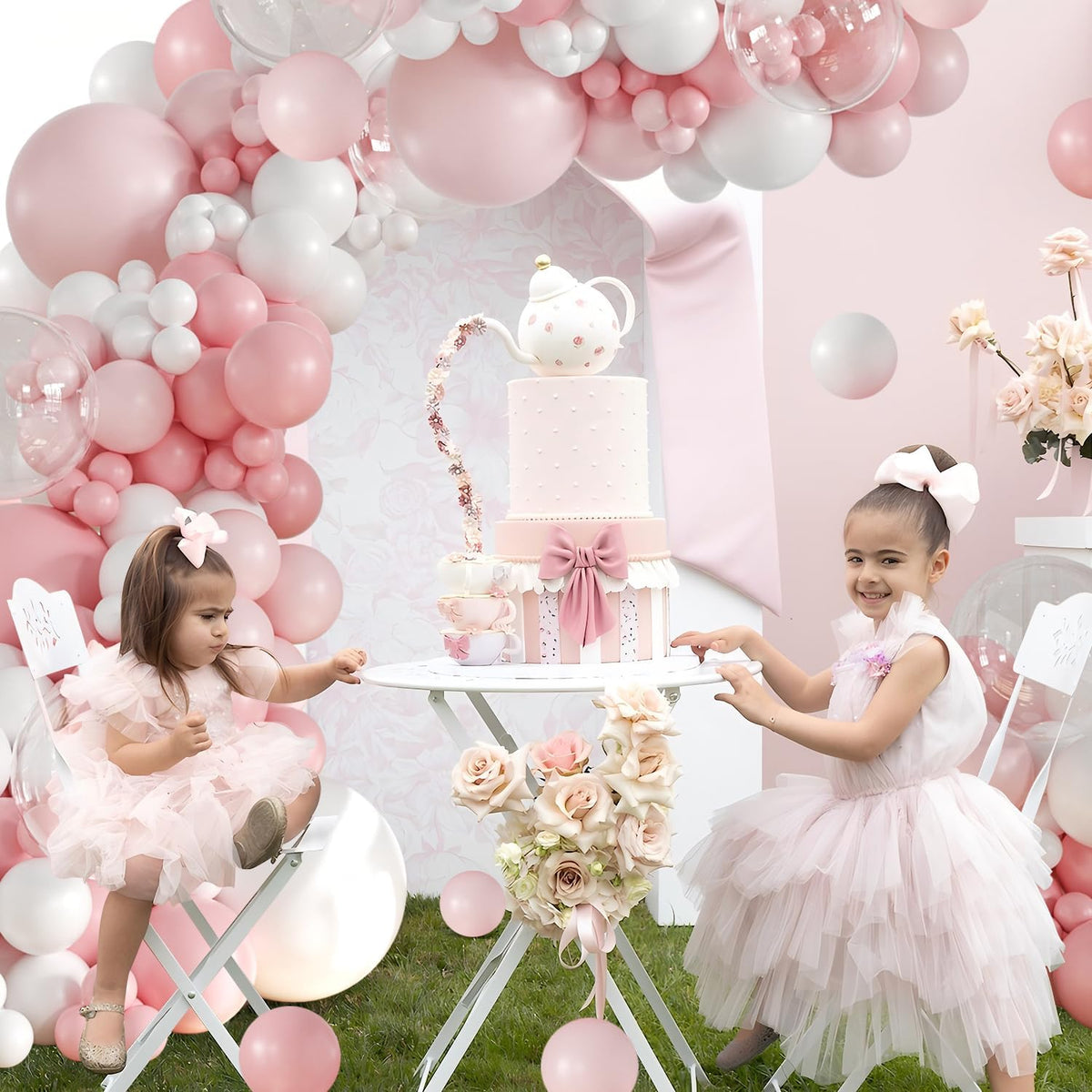 Pink Balloon Arch Kit for Baby Shower Bridal Shower Birthday Decorations