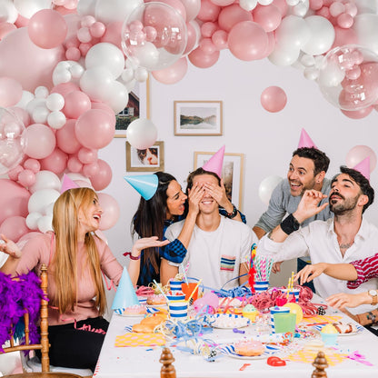 Pink Balloon Arch Kit for Baby Shower Bridal Shower Birthday Decorations
