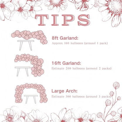 Pink Balloon Arch Kit for Baby Shower Bridal Shower Birthday Decorations