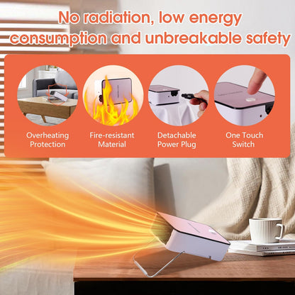 Portable Space Heater PTC Ceramic Electric Warmer Blower Desktop Heater