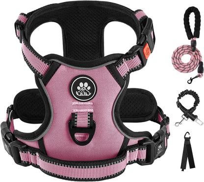 No Pull Dog Harness for Medium Dogs,Reflective Dog Vest Harness