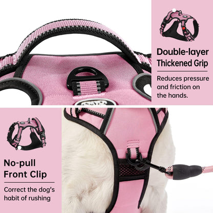 No Pull Dog Harness for Medium Dogs,Reflective Dog Vest Harness