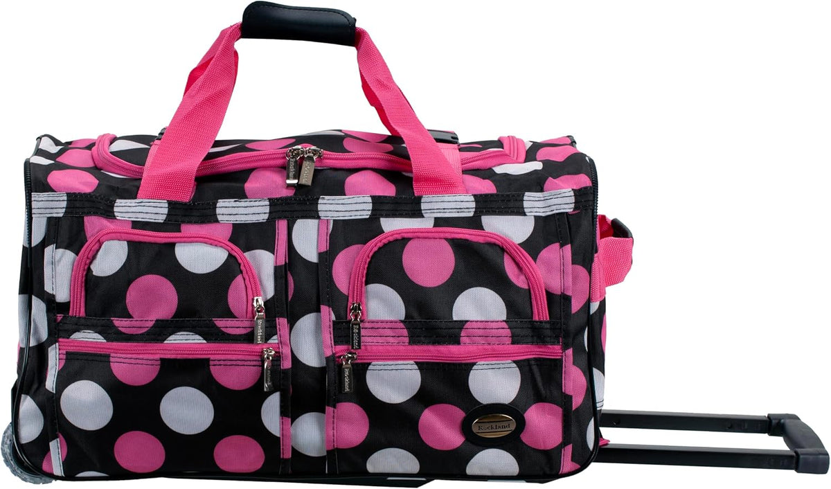 Rolling Duffel Bag, Black, 22"