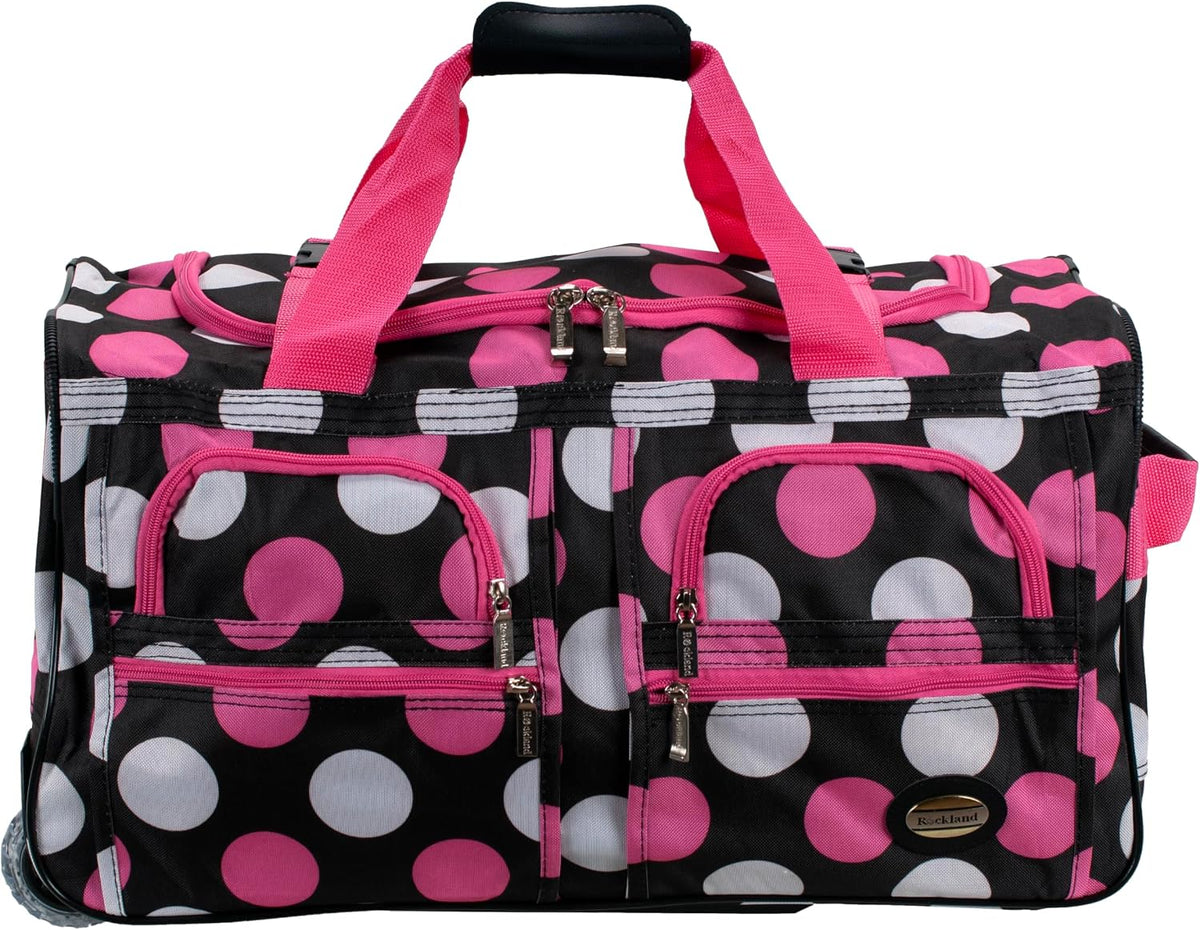 Rolling Duffel Bag, Black, 22"