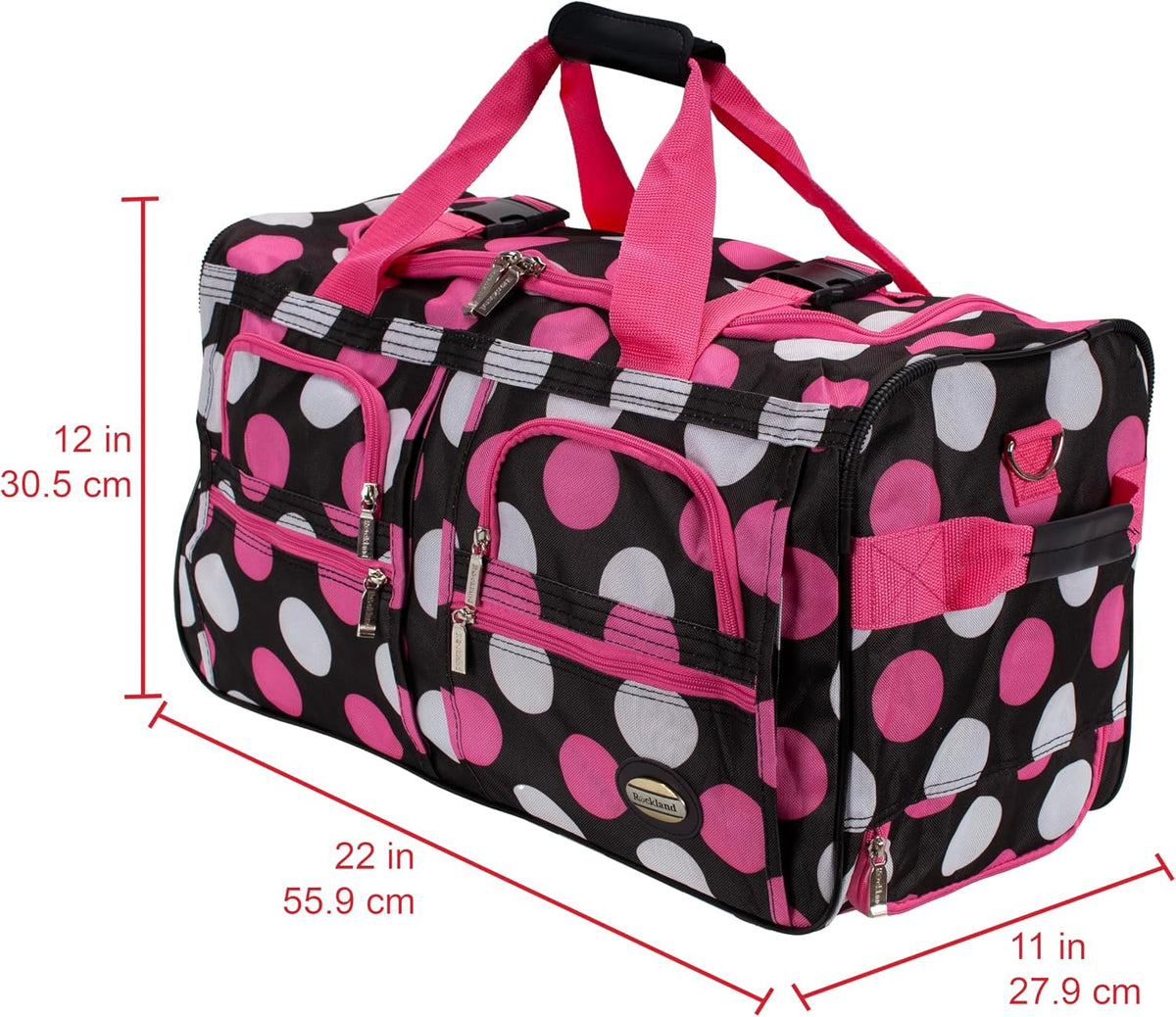 Rolling Duffel Bag, Black, 22"