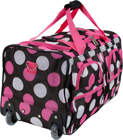 Rolling Duffel Bag, Black, 22"