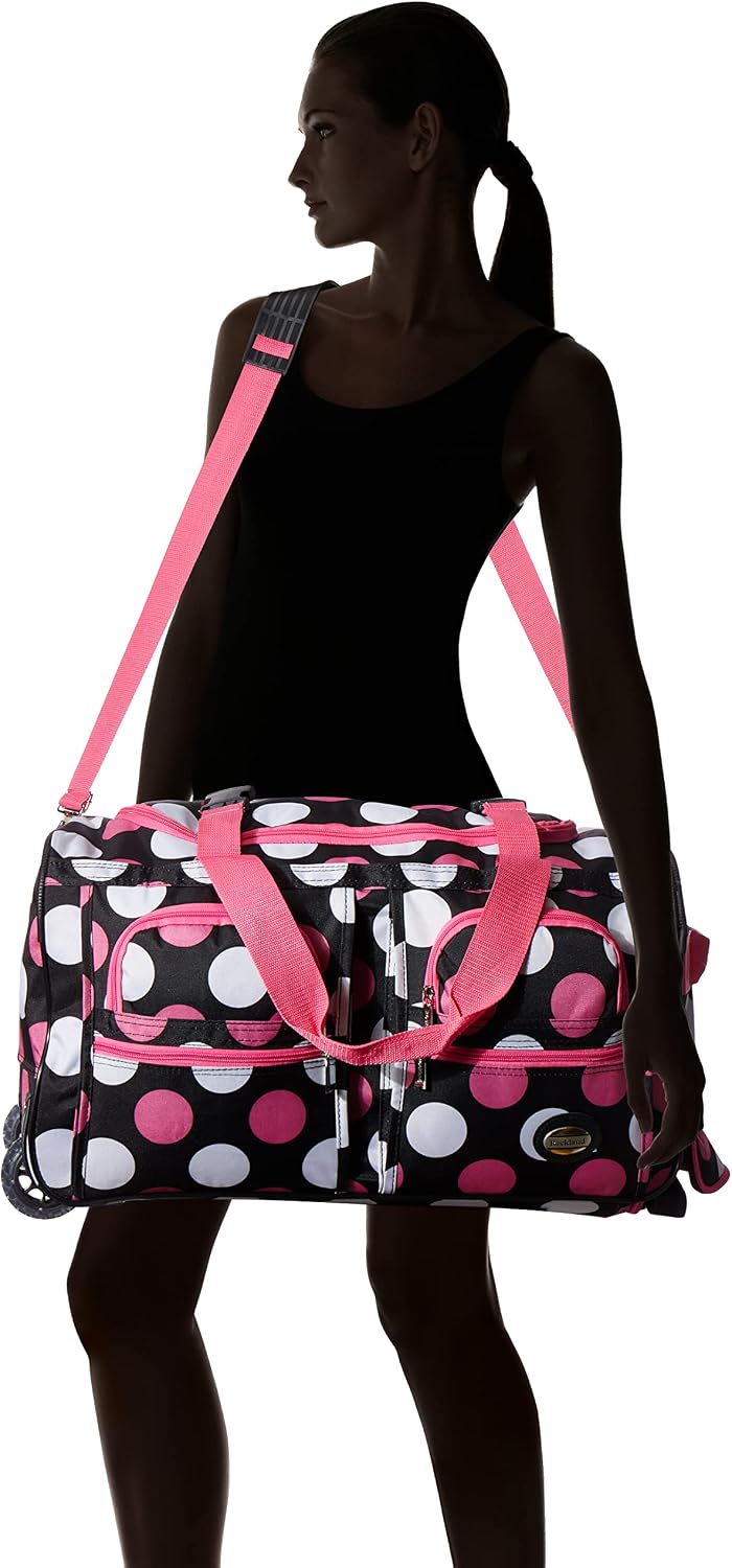 Rolling Duffel Bag, Black, 22"