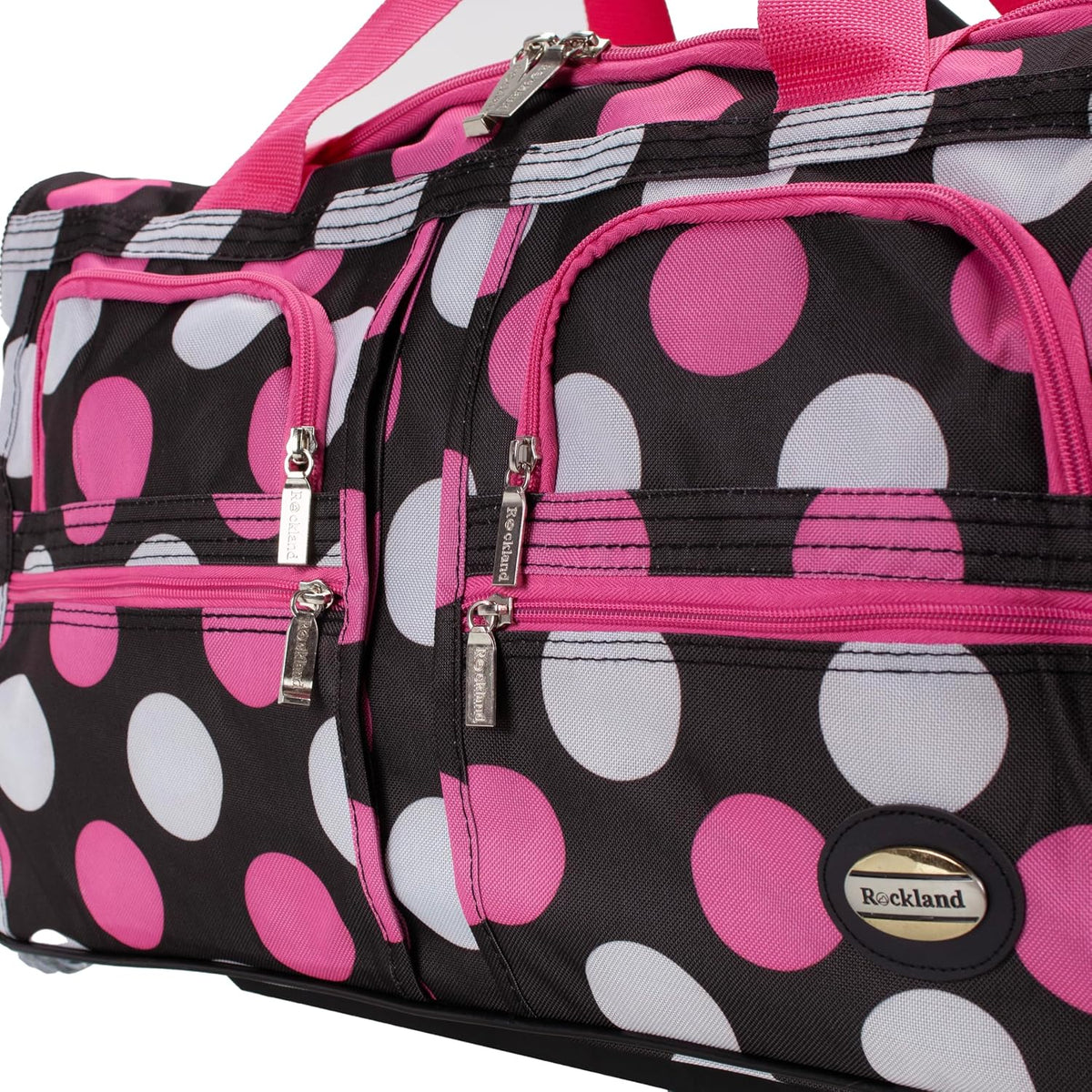 Rolling Duffel Bag, Black, 22"