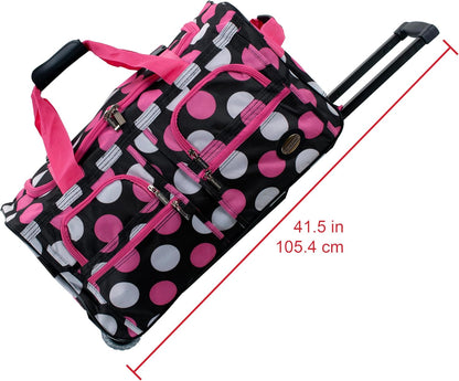Rolling Duffel Bag, Black, 22"