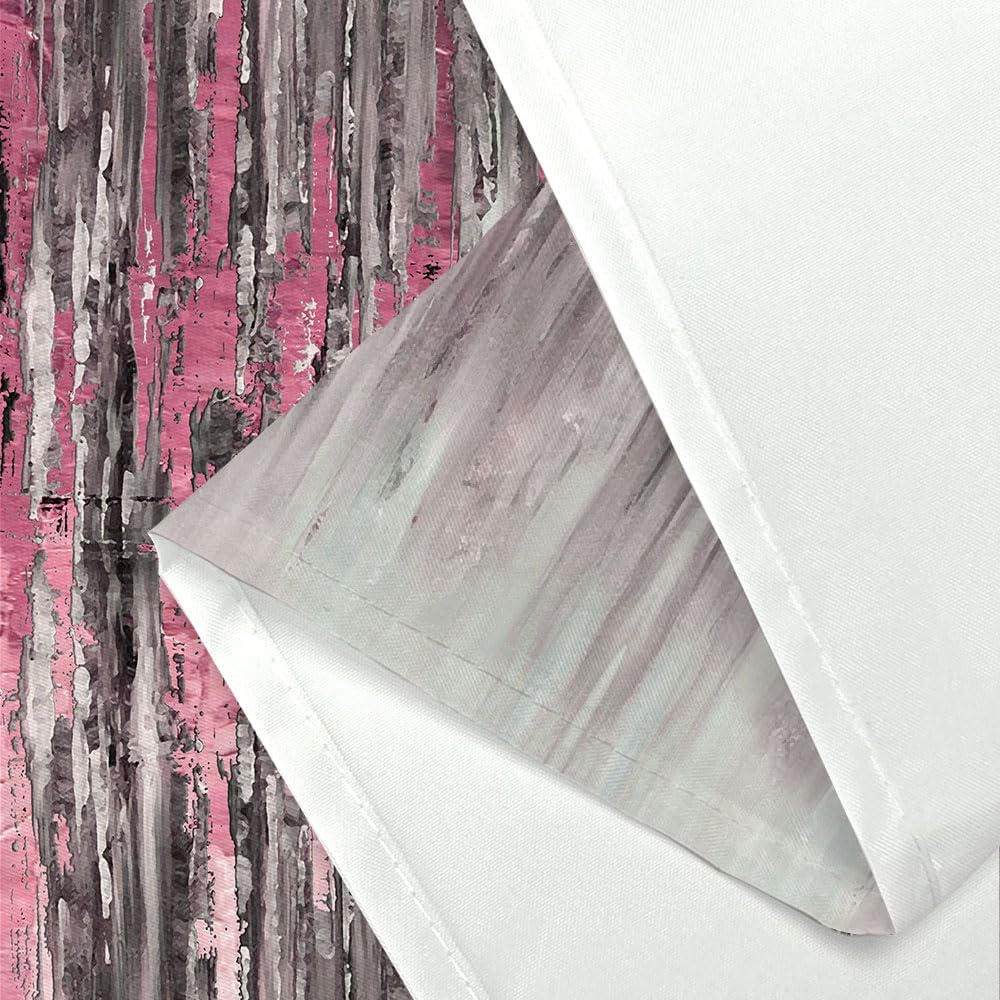 Abstract Shower Curtain, Modern Pink Gold crackNon Decor Bath Curtains, Stripe Contemporary Abstract Painting Fabric Bathtub Shower Curtain Set with Hooks,69X72in