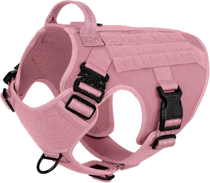 ICEFANG Tactical Dog Harness for Large Dogs,Reflective No Pull Dog Vest