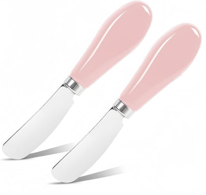 Butter Spreader Knife Set, 2 Pack Butter Knives and Cheese Knives
