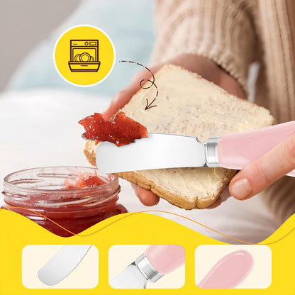 Butter Spreader Knife Set, 2 Pack Butter Knives and Cheese Knives