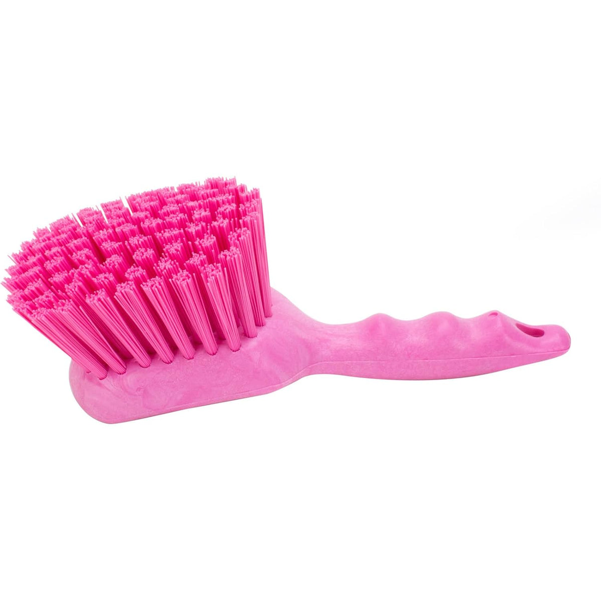 40541EC26 Plastic Scrub Brush, Utility Brush, Kitchen Brush With Hanging Hole For Cleaning, 8 Inches, Pink