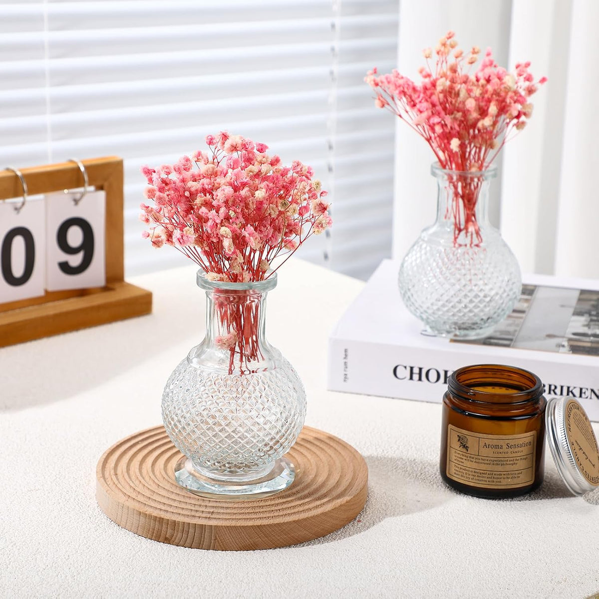 200 Pcs Mini Pink Dried Babys Breath Flower 5600+ DIY Craft Gift