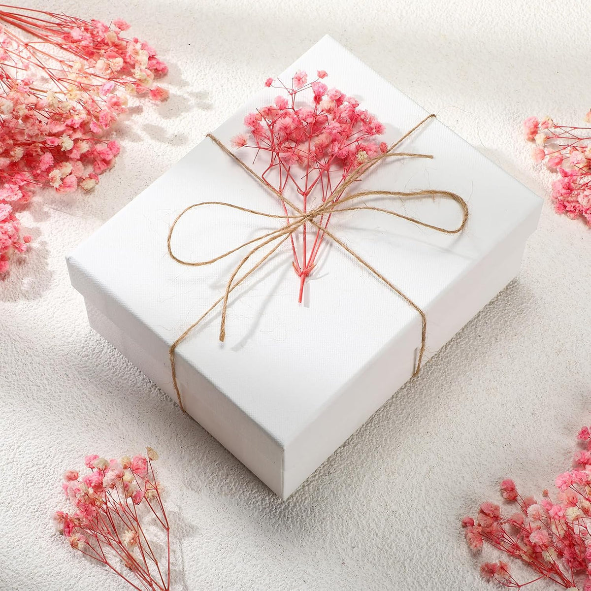 200 Pcs Mini Pink Dried Babys Breath Flower 5600+ DIY Craft Gift