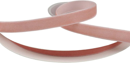 Velvet Ribbon for Gift Wrapping Christmas Decoration (05 (Light Peach),5/8" (15mm) x 10 Yards)
