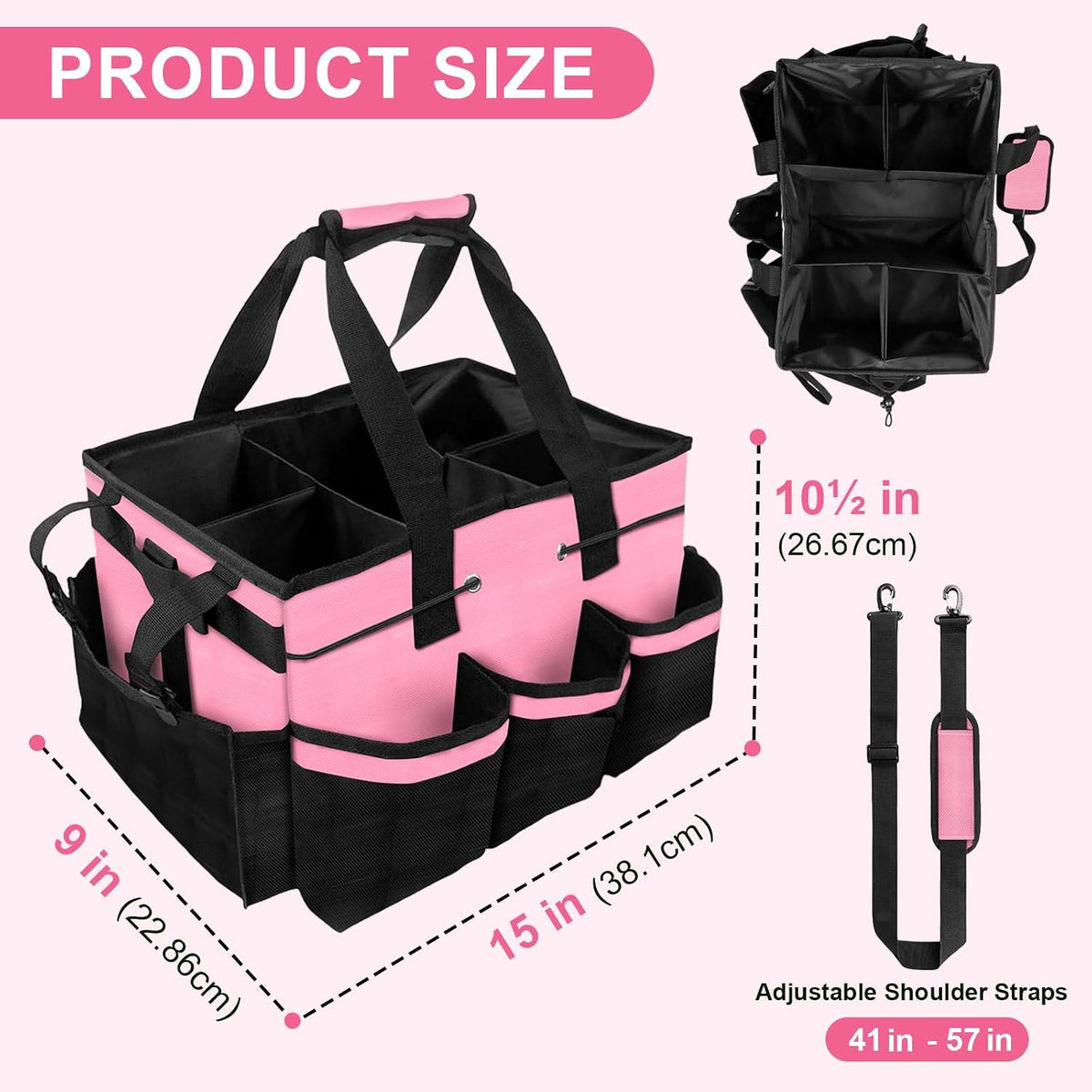 Wearable Cleaning Caddy Bag, Cleaning Supplies Tote for Housekeeping