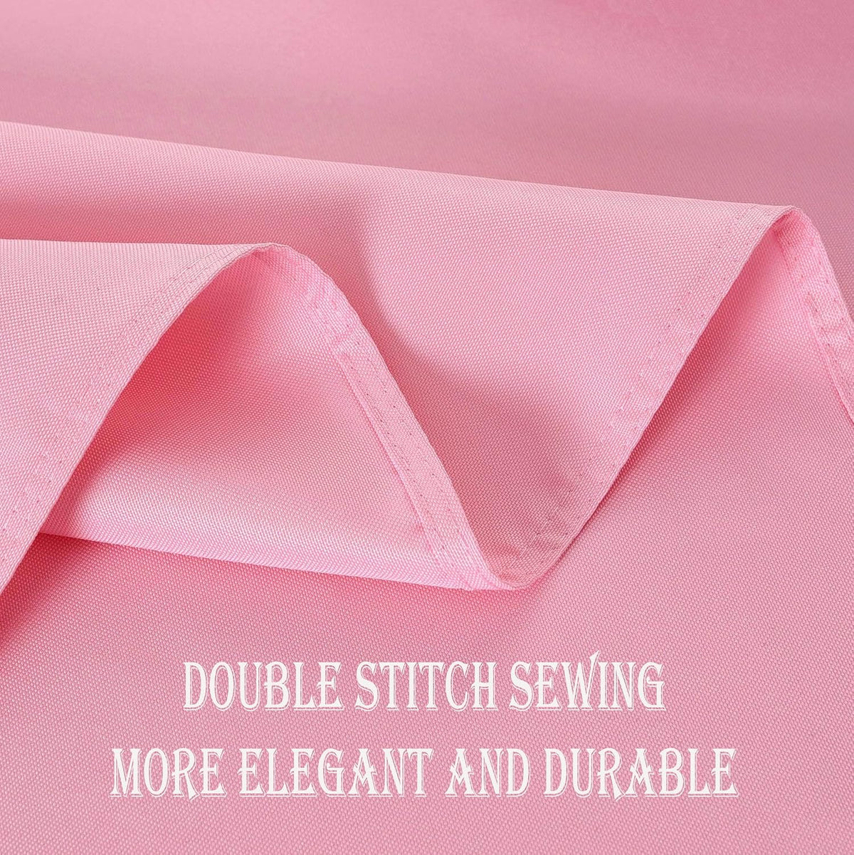 2 Pack Pink Square Tablecloth Waterproof Table Cloth, 60x60 inch