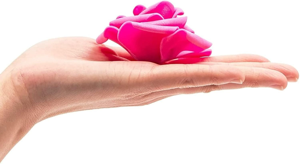 Artificial Flowers Foam Rose Heads - 3 x 1.2 in, Mixed Pink Shades, 100 Pack - Foam Roses for Flower Wall & Garland Backdrops, Wedding & Bridal Shower Decor