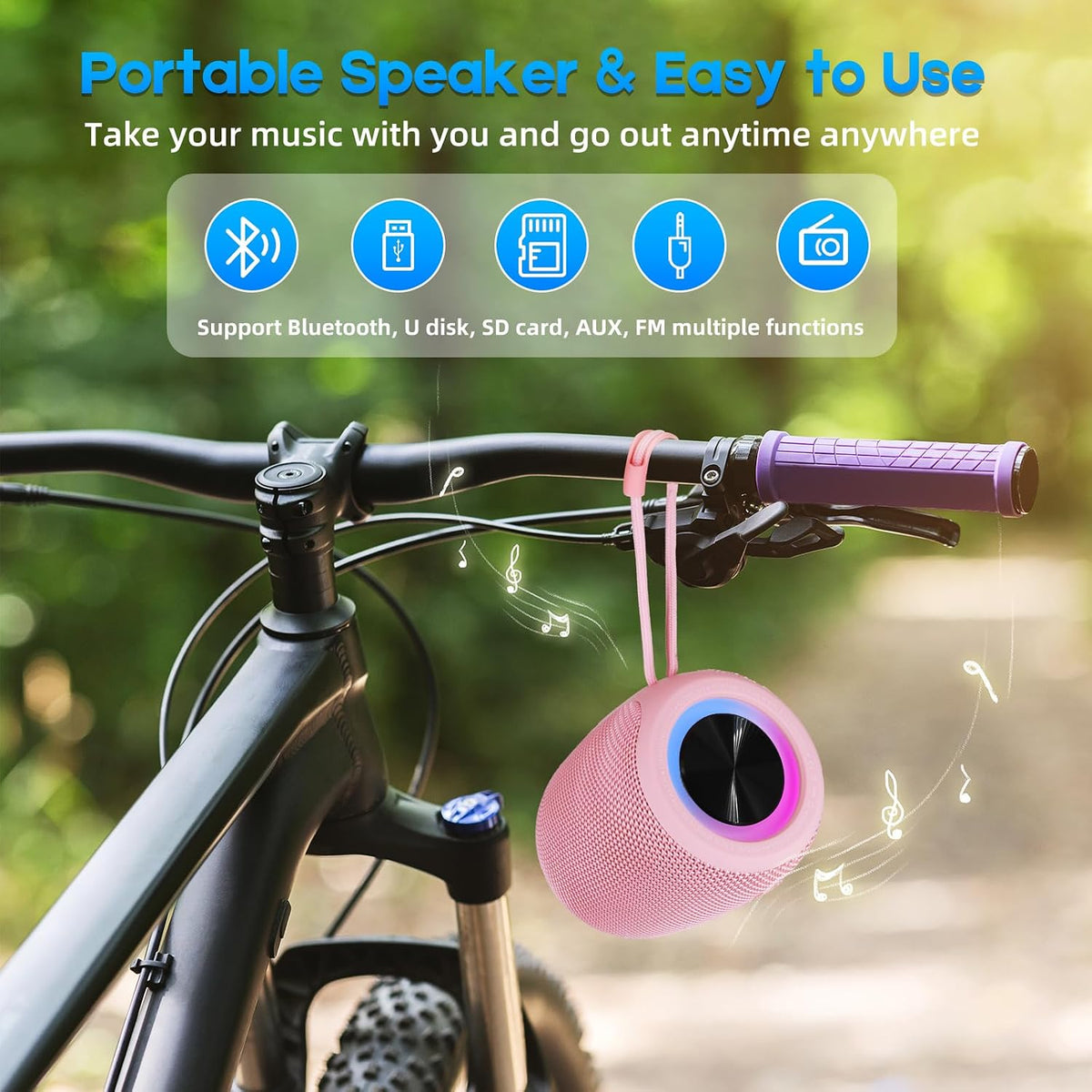 Portable Bluetooth Speaker, 20W Bass & IPX6 Waterproof Wireless Speaker