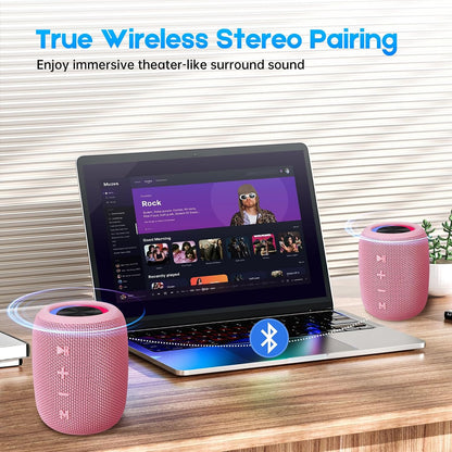 Portable Bluetooth Speaker, 20W Bass & IPX6 Waterproof Wireless Speaker