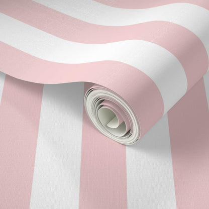 Stripes Pink and Peel and Stick Removable Wallpaper