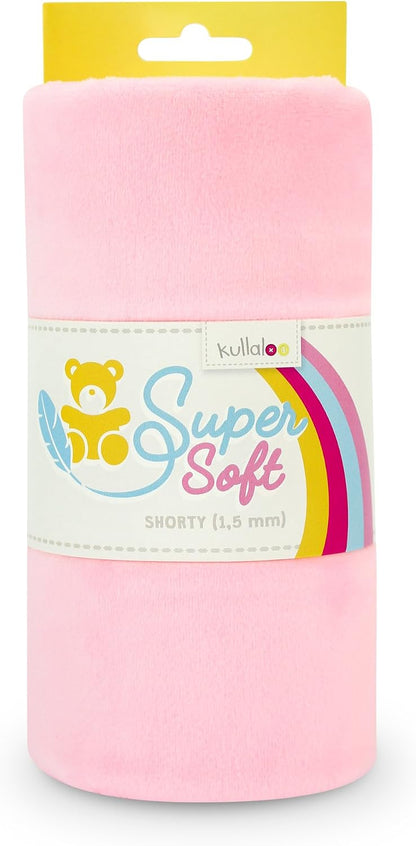 Plush Fabric | Solid Baby Pink Minky Fabric for Sewing | Super Soft Cuddle Material | 39.5x29.5 | Plushies, Baby Blankets, Pillows, Dog Beds, Cat Beds, Beanies, Baby Accessories, Apparel