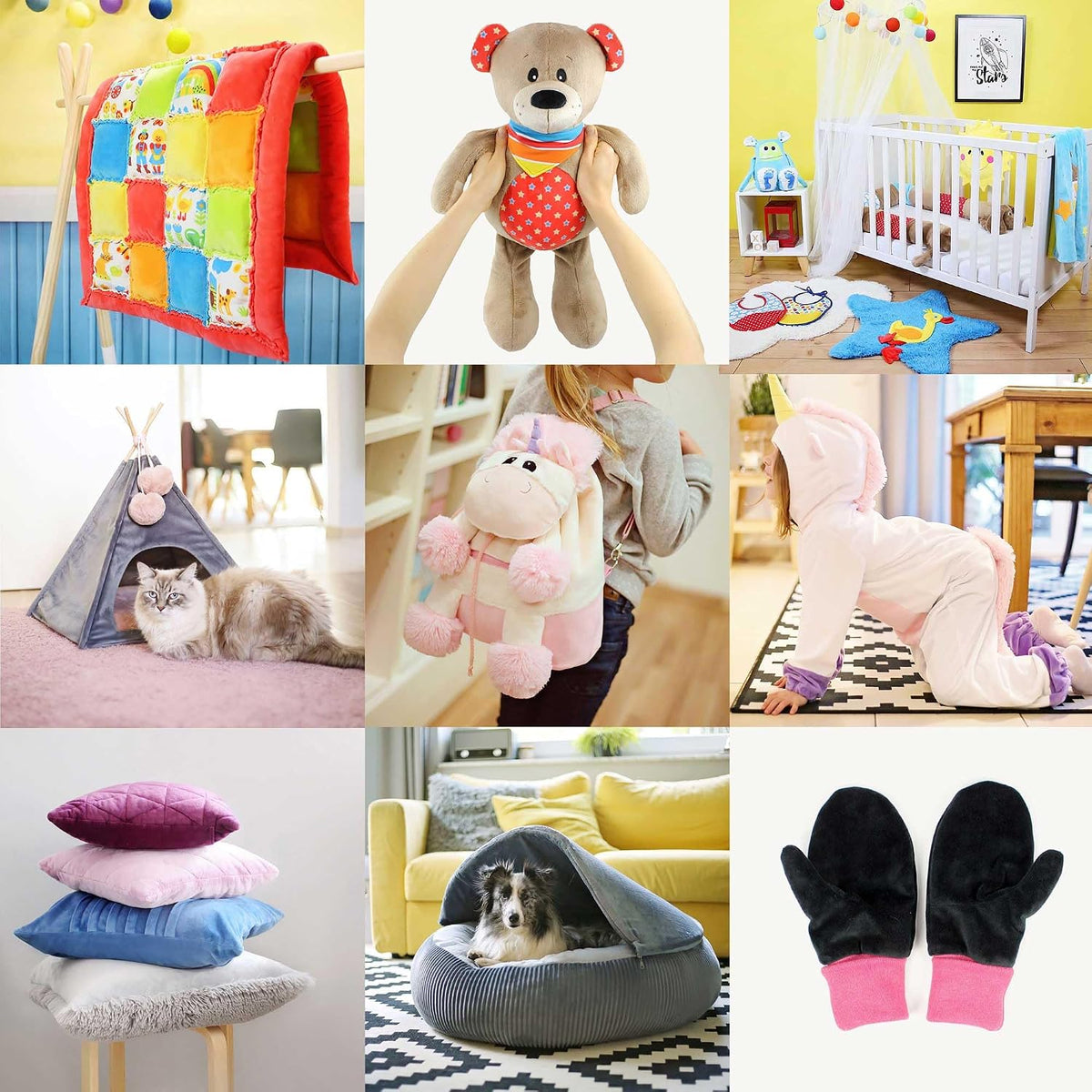 Plush Fabric | Solid Baby Pink Minky Fabric for Sewing | Super Soft Cuddle Material | 39.5x29.5 | Plushies, Baby Blankets, Pillows, Dog Beds, Cat Beds, Beanies, Baby Accessories, Apparel