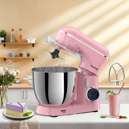 Stand Mixer, 6.5QT 10-Speed Tilt-Head 3-IN-1 Electric Food Mixer