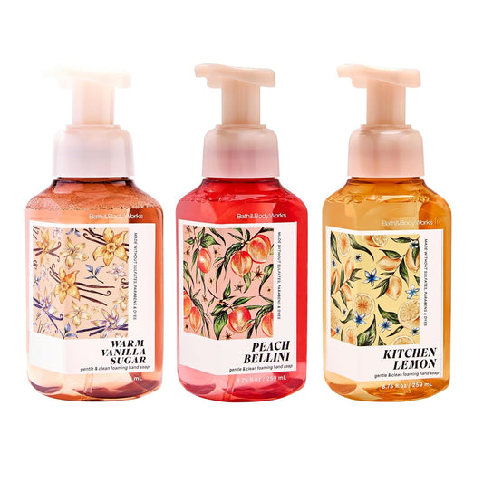 Vanilla, Bellini & Lemon Foaming Hand Soap Bundle