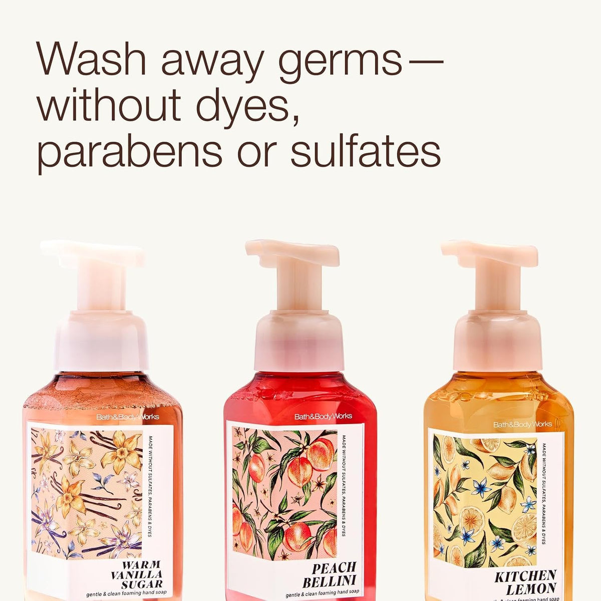 Vanilla, Bellini & Lemon Foaming Hand Soap Bundle