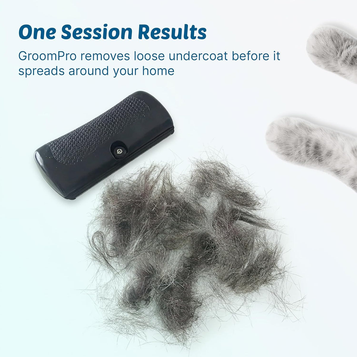 GroomPro Dog Deshedding Brush | Undercoat Rake - Pet Hair Remover
