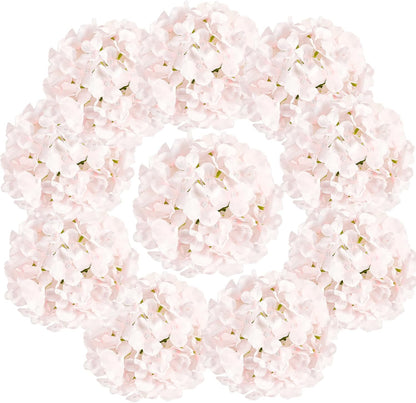 10PCS Hydrangea Artificial Flowers, Faux Hydrangeas Flower