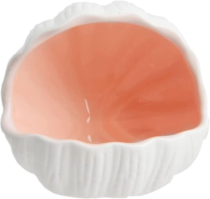 Ceramic Cave Shell Fish House - Small Animal Hideout for Hamsters, Gerbils, Chinchillas, Mice, Rats, and Syrian Hamsters - 5.1 inch(Pink M)