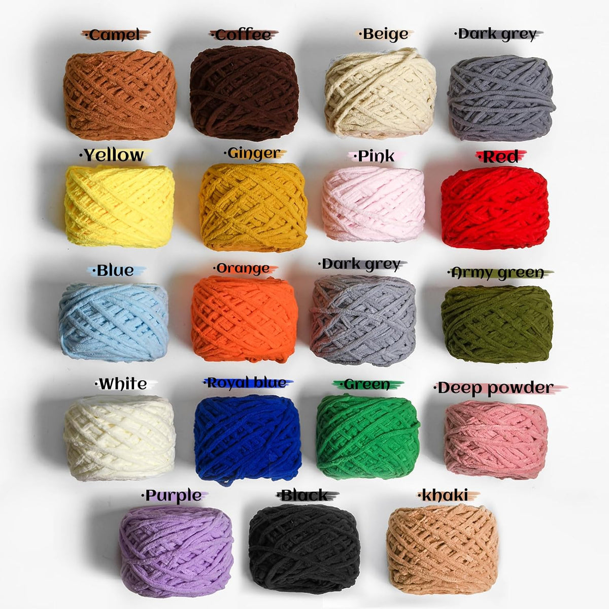 3 Pack Fluffy Chenille Chunky Yarn for Crocheting 100g(65.6yd) - Baby Yarn for Crocheting Soft - Velvet Yarns for Crochet Blanket - Amigurumi Crochet Yarns（Pink