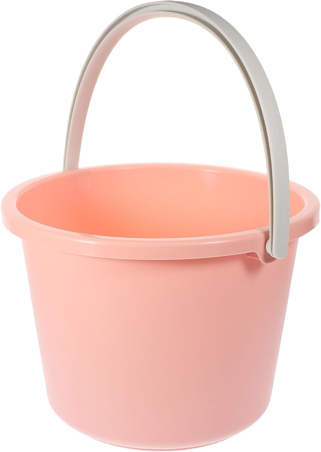 Portable Small Plastic Bucket with Handle, Multipurpose Water Bucket for Home Cleaning and Car Washing, Pink Mini Wash Tub for Dormitory and Bathroom Use