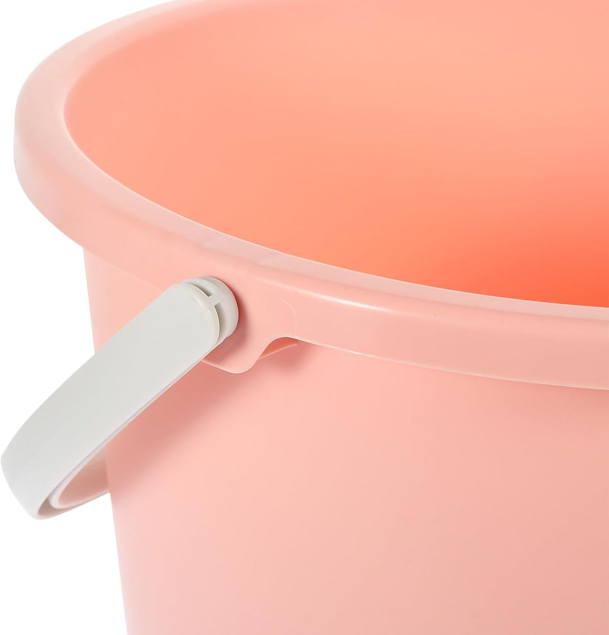 Portable Small Plastic Bucket with Handle, Multipurpose Water Bucket for Home Cleaning and Car Washing, Pink Mini Wash Tub for Dormitory and Bathroom Use