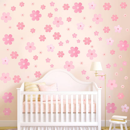 DIY Cherry Blossom Pink Flower Wall Decal Sticker for Girl Room