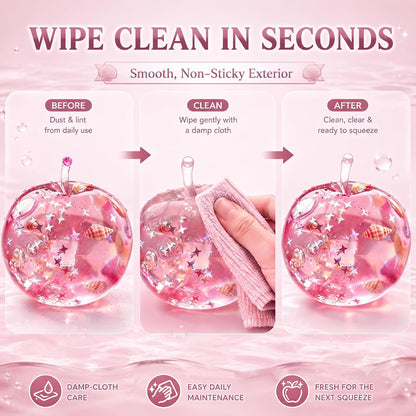 2Pcs Apple Squishy Toy Sensory Stress Relief Slow Rising Squeeze for Adults