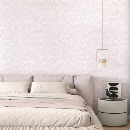Pink Contact Paper Striped Peel and Stick Wallpaper Boho 17.3"×78.8"