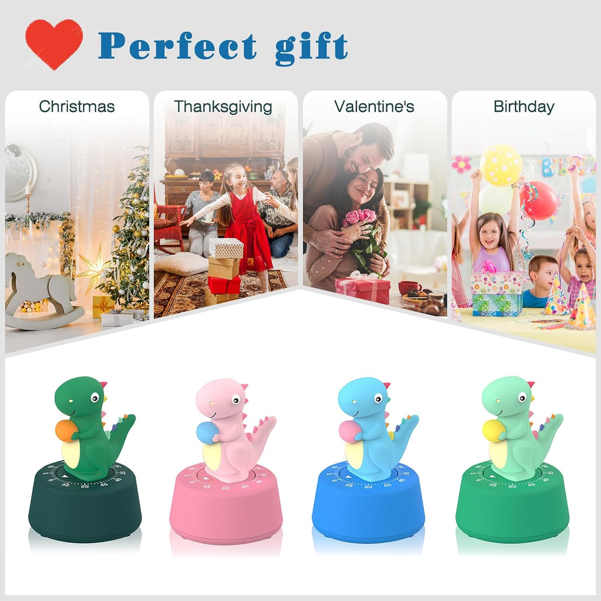 Mechanical Kitchen Timer for Kids,Wind Up Egg Timer for Cooking.